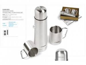 Bushking 500Ml Double-Wall Flask & Mug Set
Code: FLASK-6503