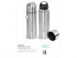 Ambassador Double-Wall Flask - 750Ml
Code: FLASK-6631