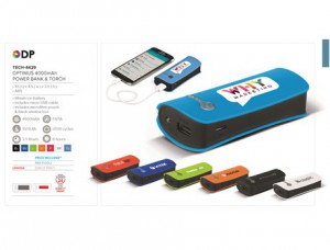 Optimus 4000mAh Power Bank & Torch
Code: TECH-4429