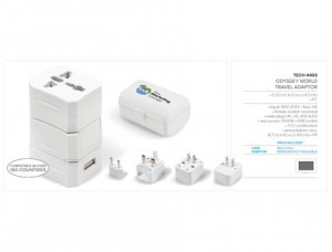 Odyssey World Travel Adaptor
Code: TECH-4493