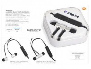 Allegro Bluetooth Earbuds
Code: TECH-5010