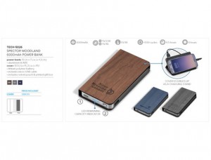 Spector Woodland 6000mAh Power Bank
Code: TECH-5026